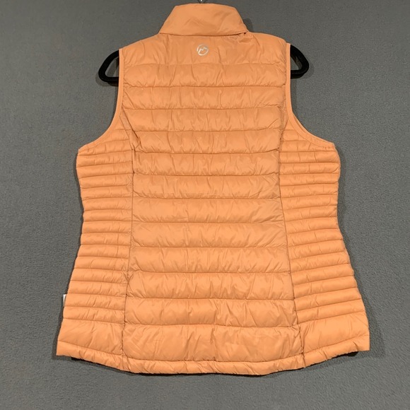 Magellan Outdoors Womens L Puffer Vest Peach Water Resistant Classic Fit Quilted - Picture 6 of 6